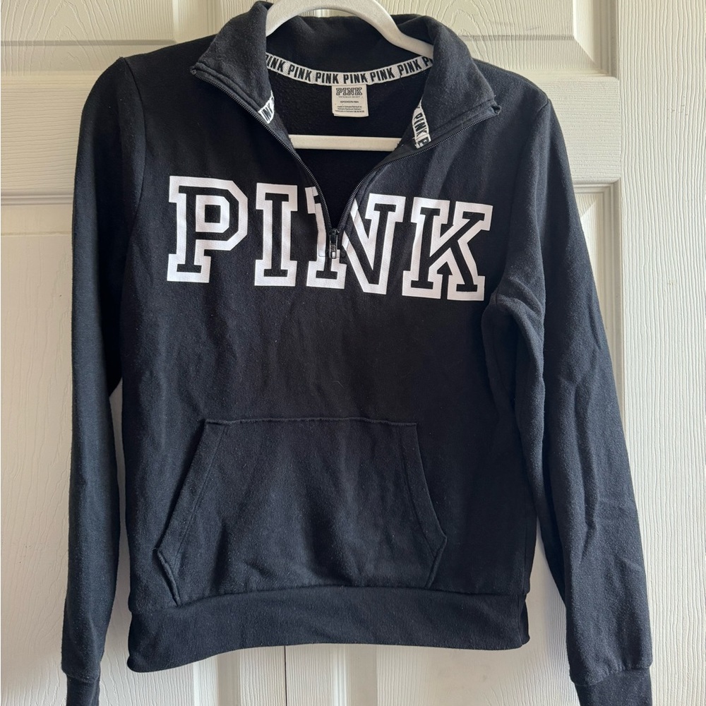 PINK half zip hoodie